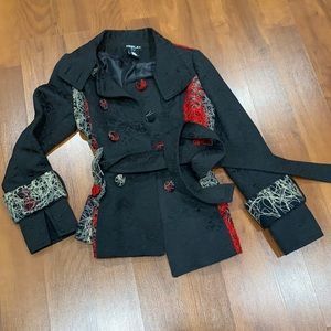 Custom jacket with belt